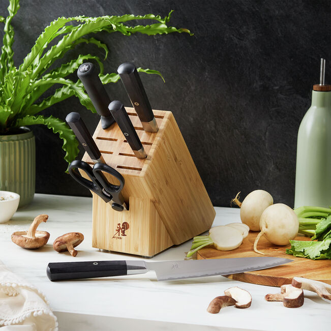 MIYABI Koh 4000FC 7-Piece Knife Block Set | Japan-Kitchen Knives-DECOROLALA