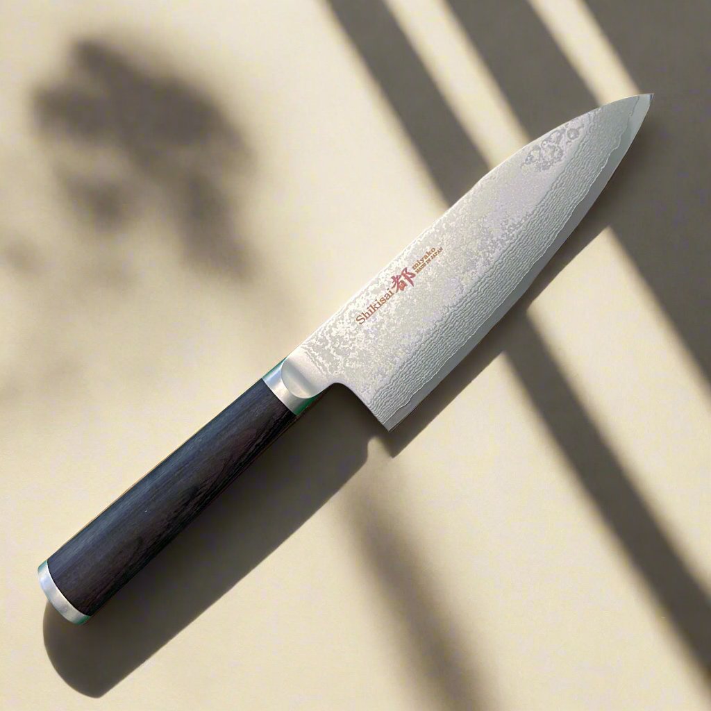 Miyako SUS 165mm Deba Knife Right Hand | 33 Layer Damascus Steel Blade  – Made in Japan-4