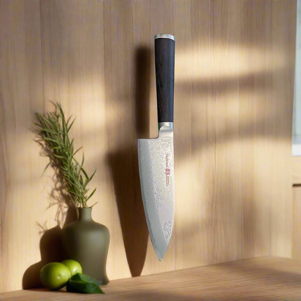 Miyako SUS 165mm Deba Knife Right Hand | 33 Layer Damascus Steel Blade  – Made in Japan-2