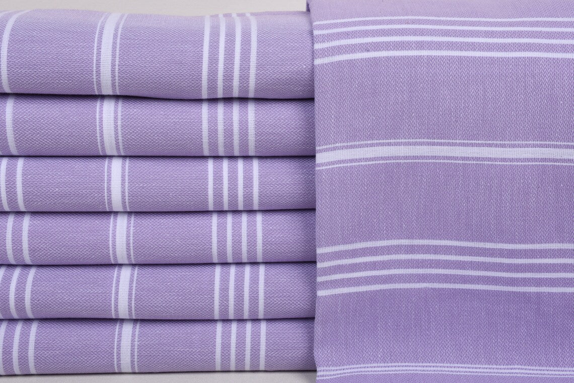 MONACO LILAC TURKISH TOWEL-Bath Towels-DECOROLALA