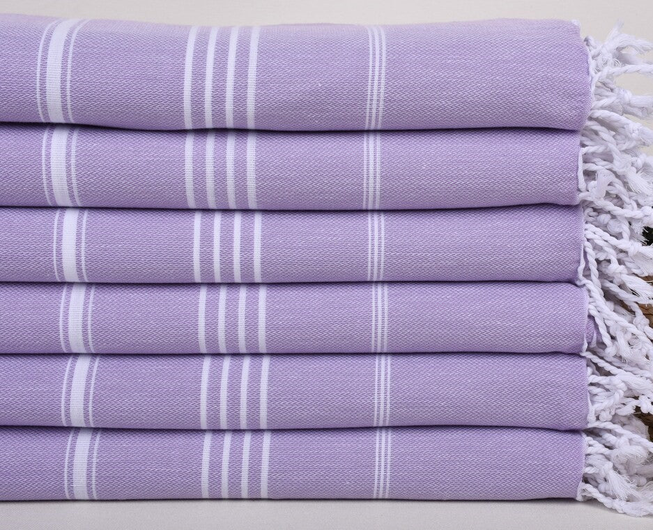 MONACO LILAC TURKISH TOWEL-Turkish Towel-DECOROLALA
