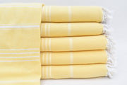 MONACO YELLOW TURKISH TOWEL-Turkish Towel-DECOROLALA