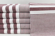 MONTE CARLO BURGUNDY TURKISH TOWEL-Turkish Towel-DECOROLALA