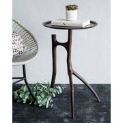Maadi Indoor Aluminum Table, Bronze-Table-DECOROLALA