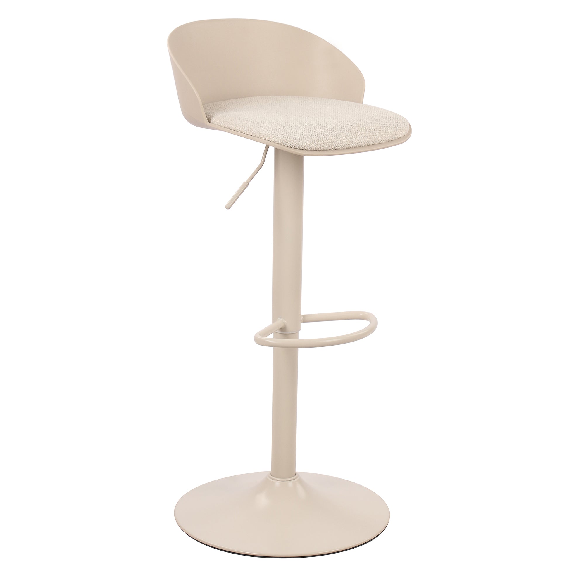 Mabel Air-Lift Stool - Beige Adjustable Counter/Bar Height-DECOROLALA