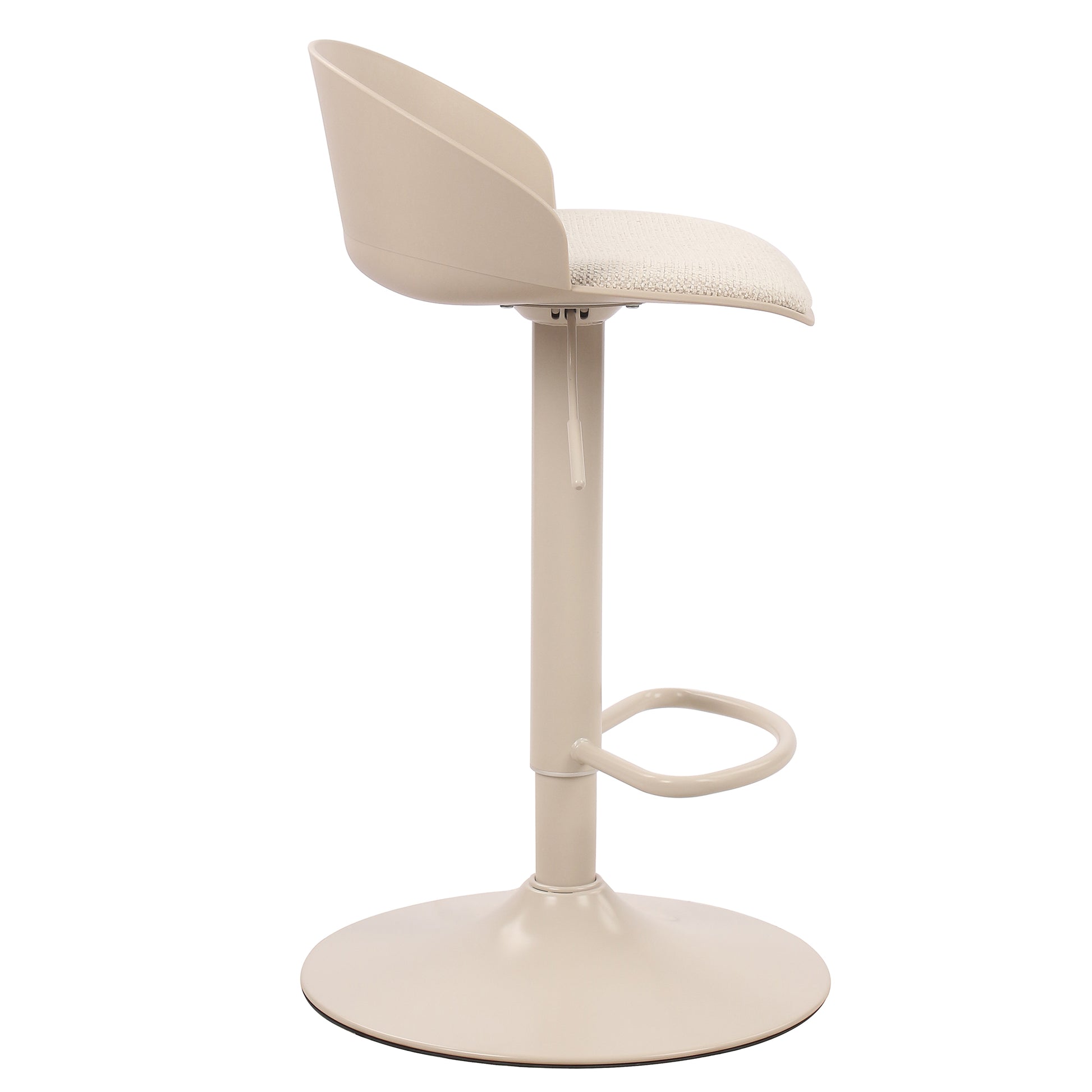 Mabel Air-Lift Stool - Beige Adjustable Counter/Bar Height-DECOROLALA