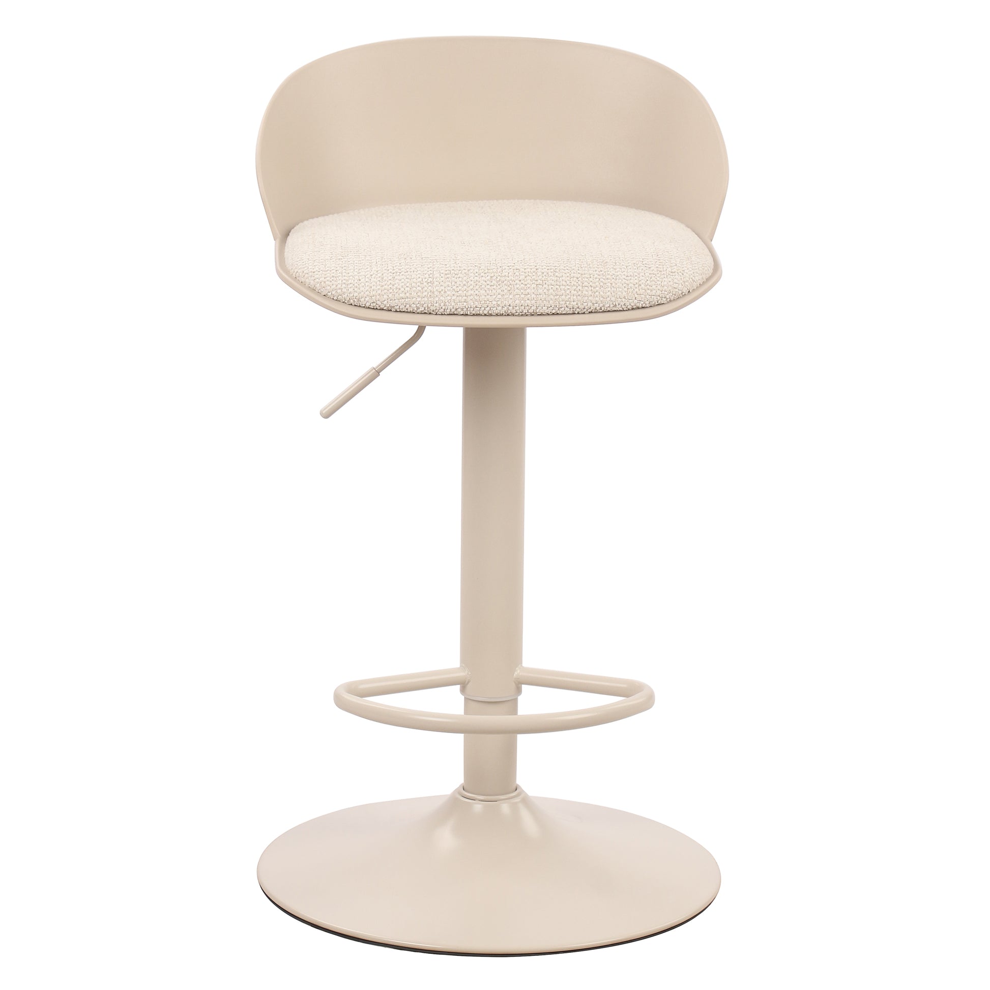 Mabel Air-Lift Stool - Beige Adjustable Counter/Bar Height-DECOROLALA