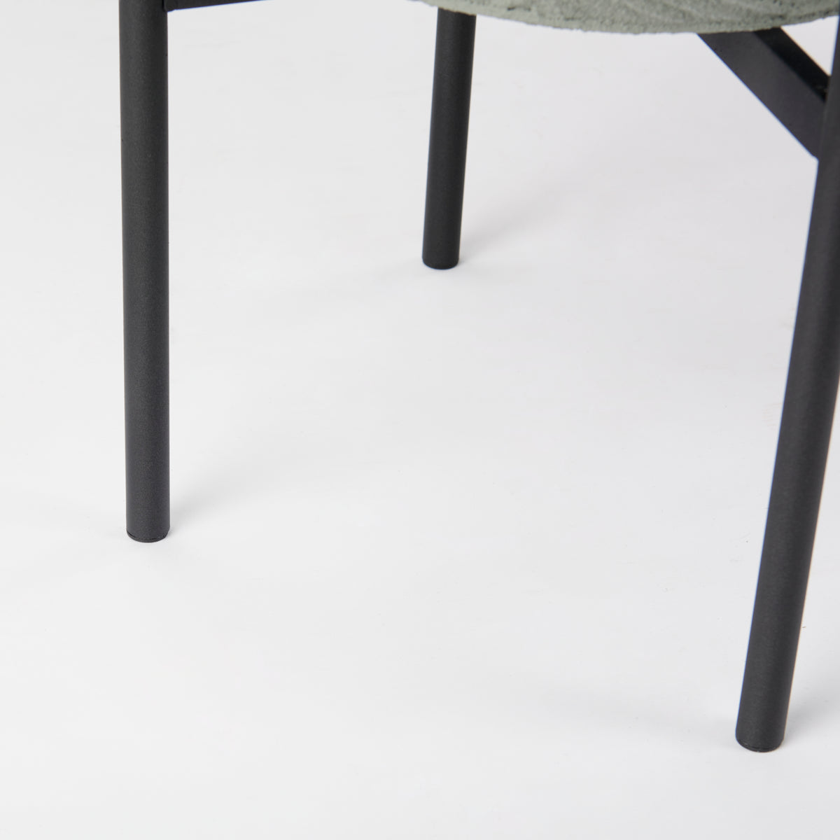 Mabel Set of Two 15.4 x 24.8 Eggshell Metal Top W/ Black Iron Base Plant Stands-Plant & Magazine Racks-DECOROLALA