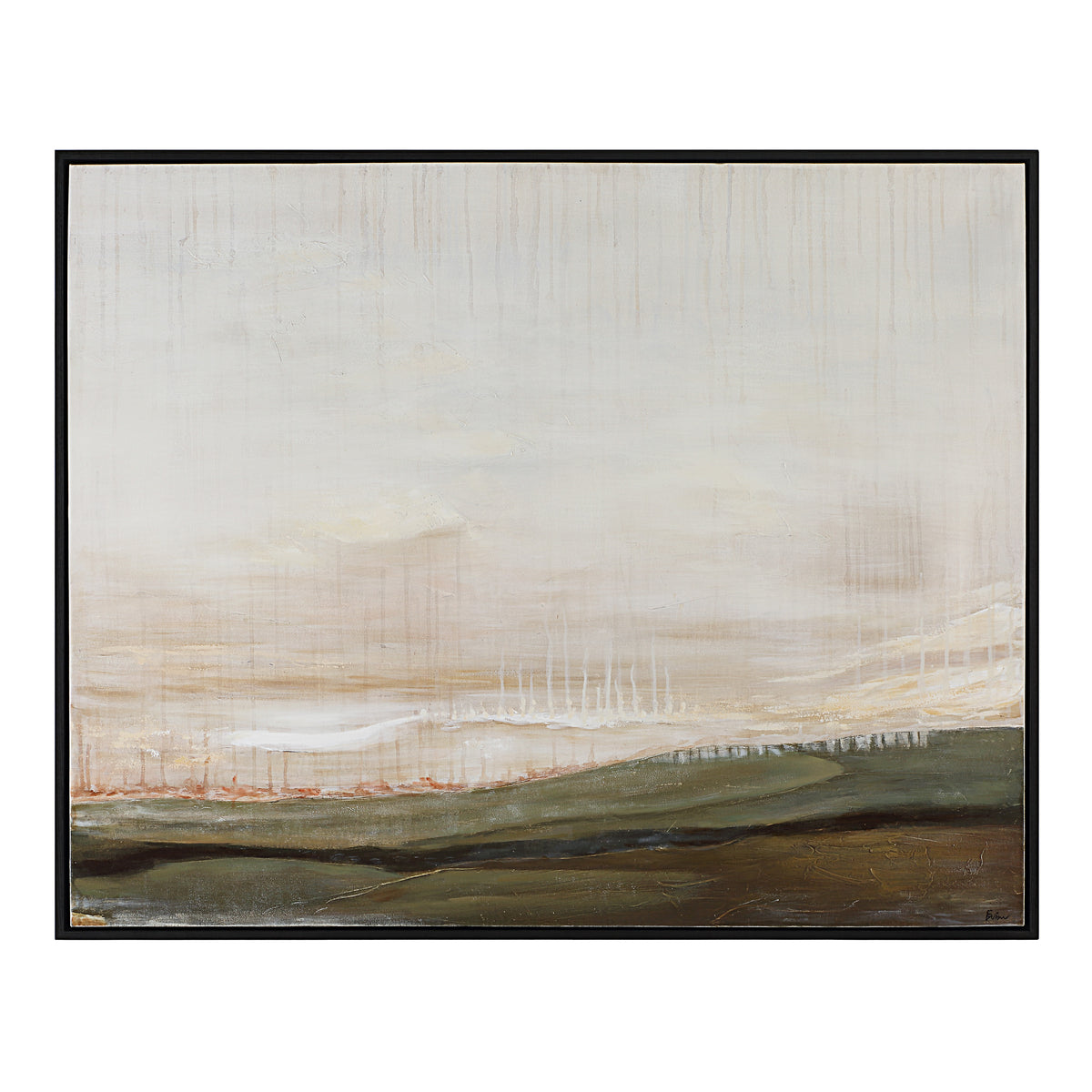 Mackay 40" H x 50" W Canvas Art, White-Canvas Prints-DECOROLALA