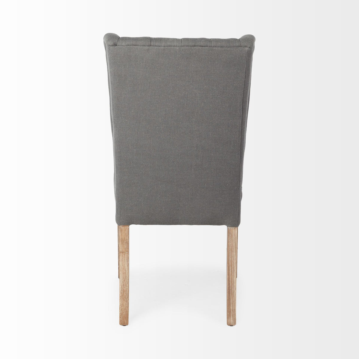 Mackenzie High-Back Dining Side Chair | Plush Linen w/ Ash Wood-Dining Chairs-DECOROLALA