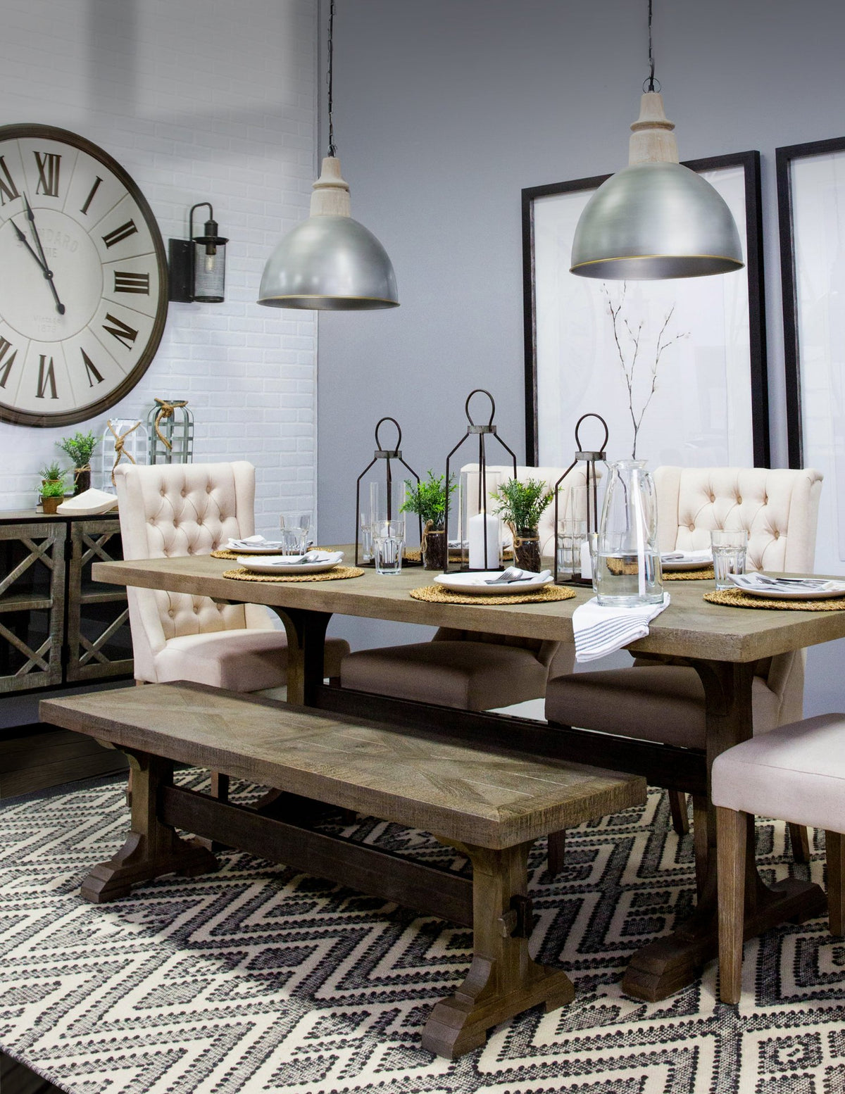 Mackenzie High-Back Dining Side Chair | Plush Linen w/ Ash Wood-Dining Chairs-DECOROLALA