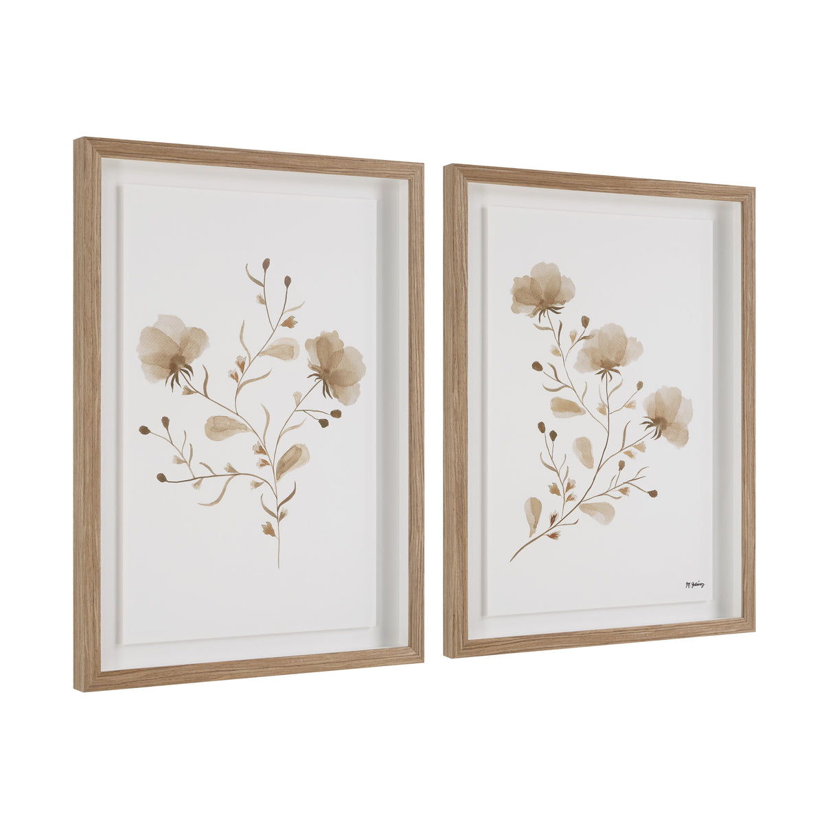 Madalena 18.0" Wide Wall Decor, Printed Artwork (2 Piece Set)-Canvas Prints-DECOROLALA