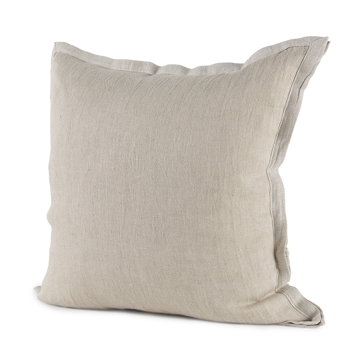 Mae Beige Fabric Pillow Cover (min order qty 2)-Decorative Pillows-DECOROLALA
