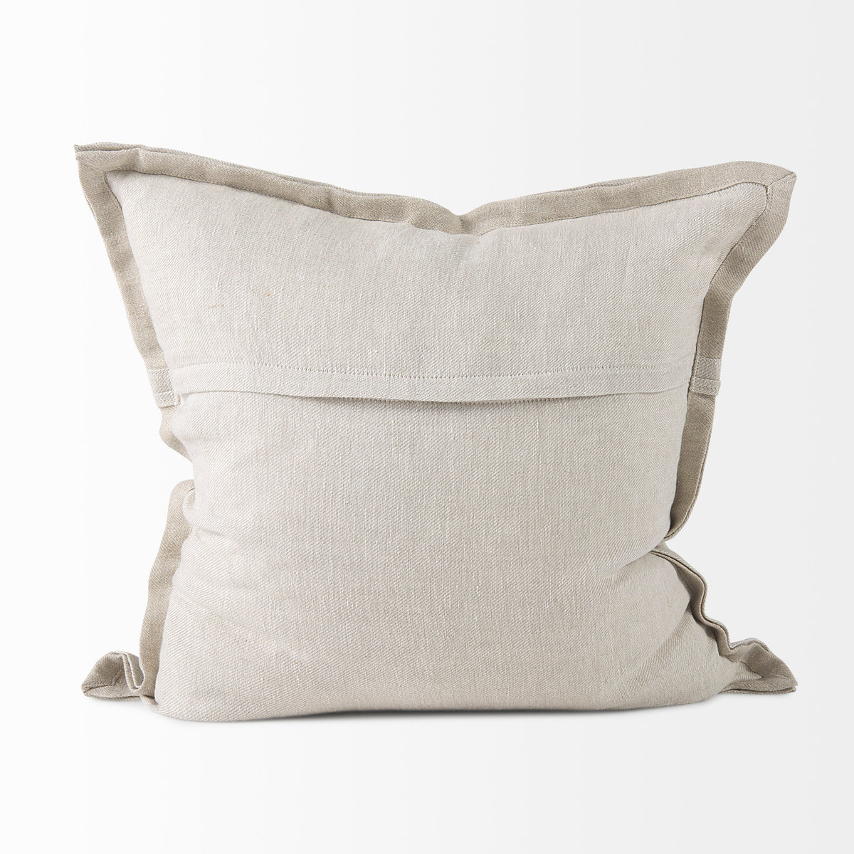 Mae Beige Fabric Pillow Cover (min order qty 2)-Decorative Pillows-DECOROLALA