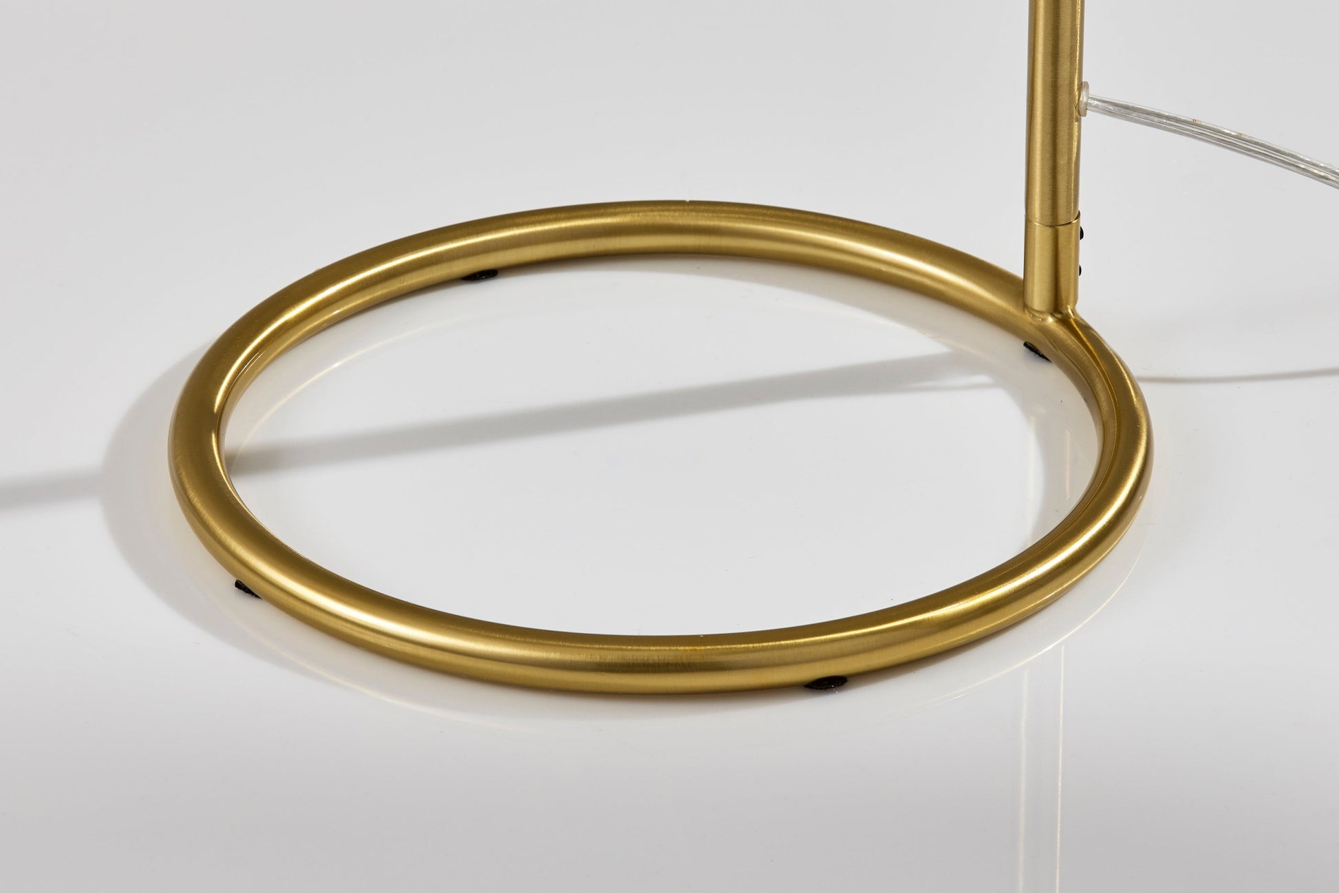 Maeve Floor Lamp 60" Antique Brass Rattan-Lighting-DECOROLALA