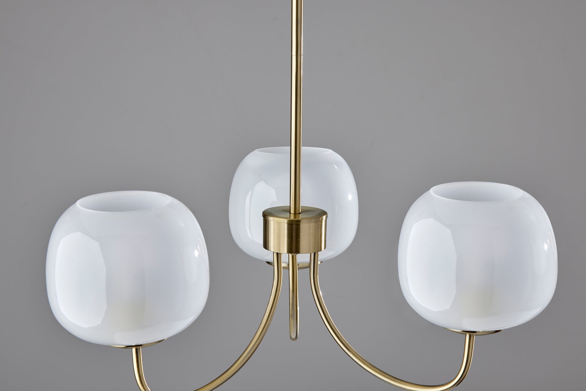 Magnolia 394-21 Chandelier Brass 3-Light-Lighting-DECOROLALA