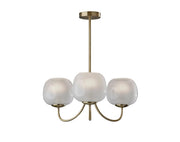 Magnolia 394-21 Chandelier Brass 3-Light-Lighting-DECOROLALA