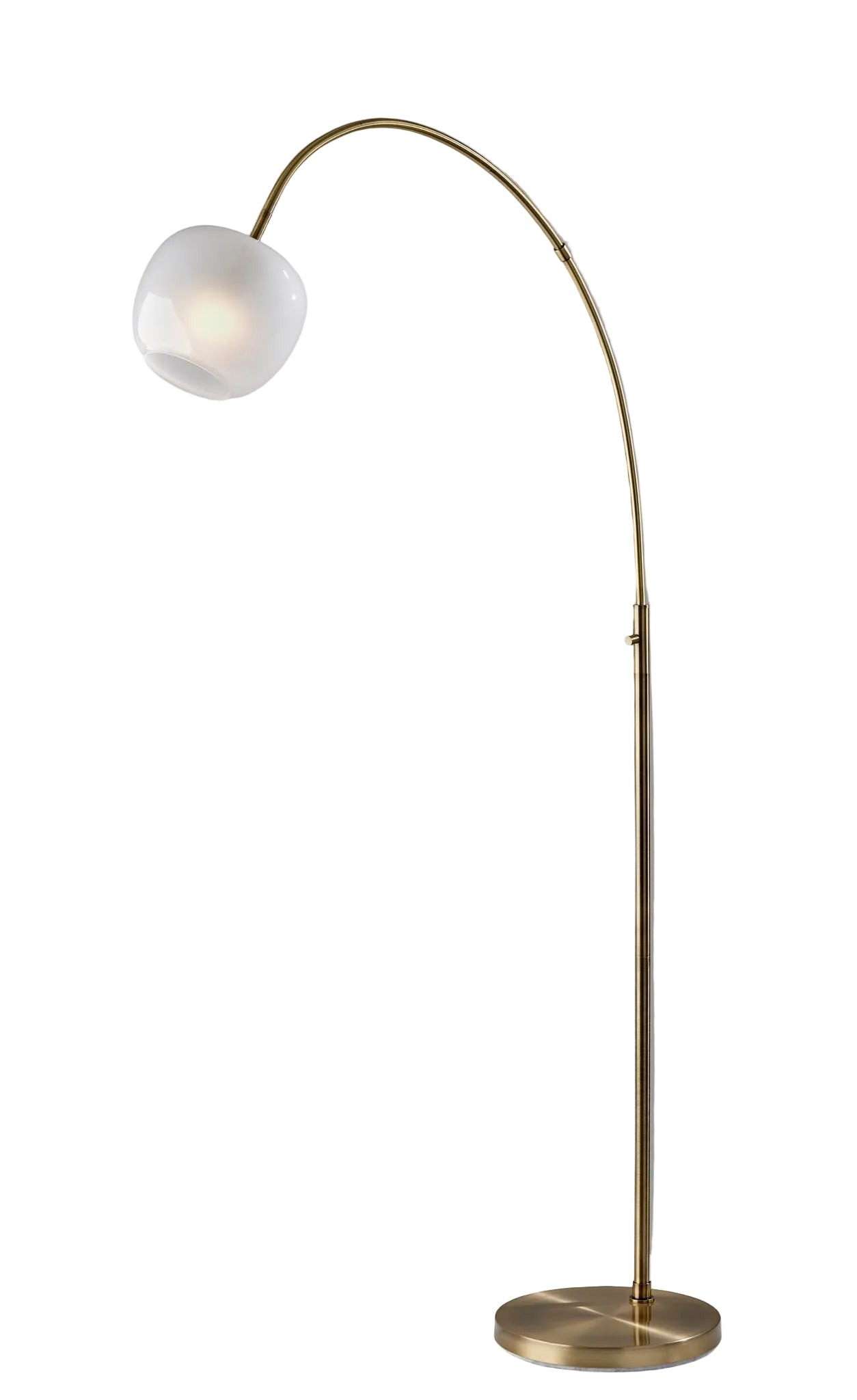 Magnolia Arc Lamp 72" Brass - 39.5" Reach-Lighting-DECOROLALA