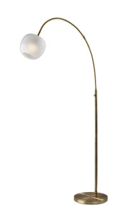 Magnolia Arc Lamp 72" Brass - 39.5" Reach-Lighting-DECOROLALA