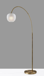 Magnolia Arc Lamp 72" Brass - 39.5" Reach-Lighting-DECOROLALA