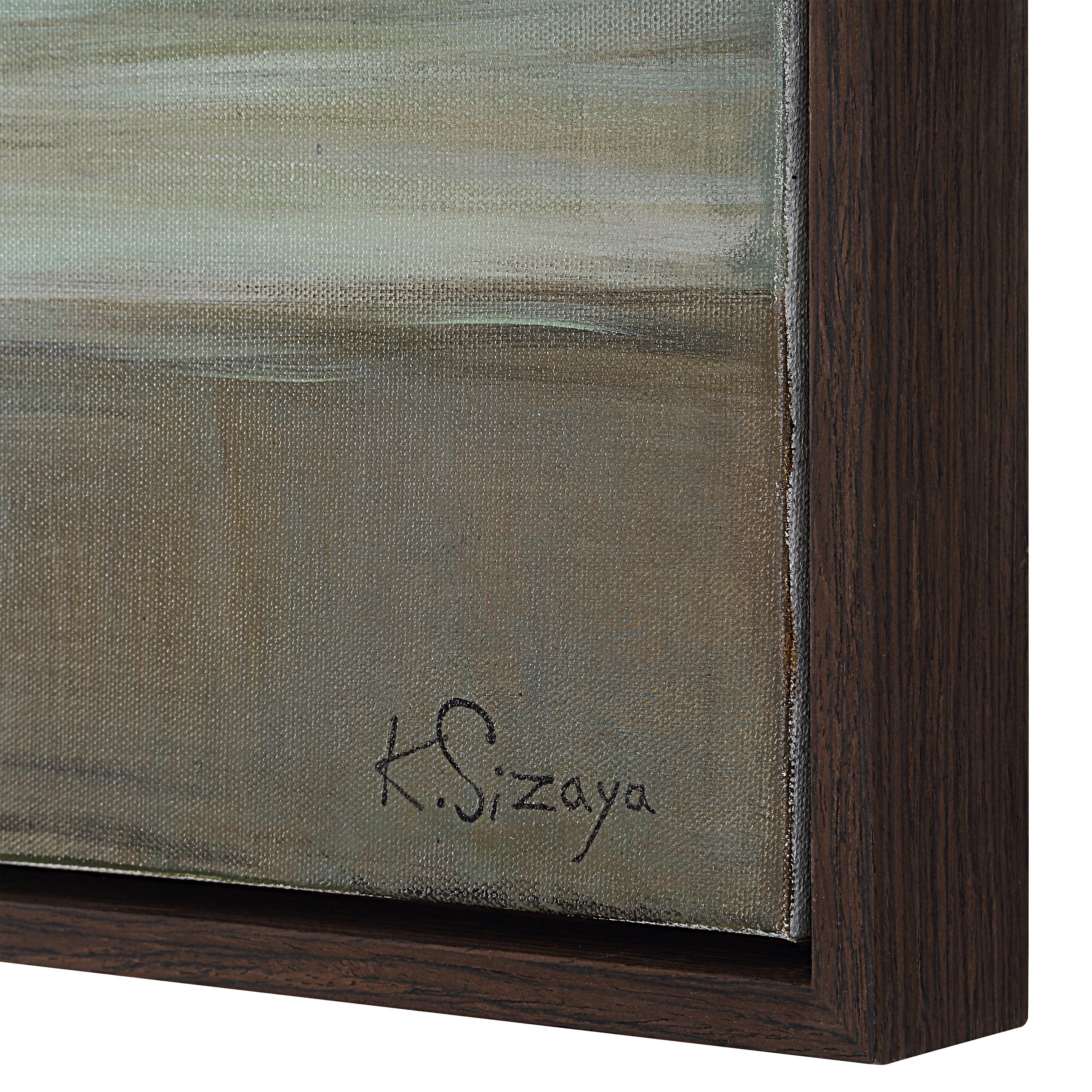 Malika 40" H x 70" W Canvas Art, Green-Canvas Art-DECOROLALA