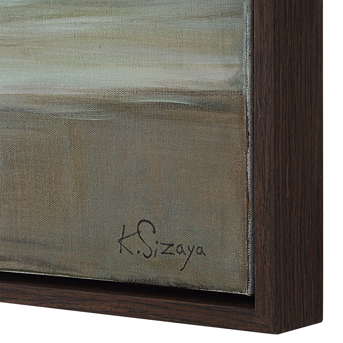 Malika 40" H x 70" W Canvas Art, Green-Canvas Prints-DECOROLALA