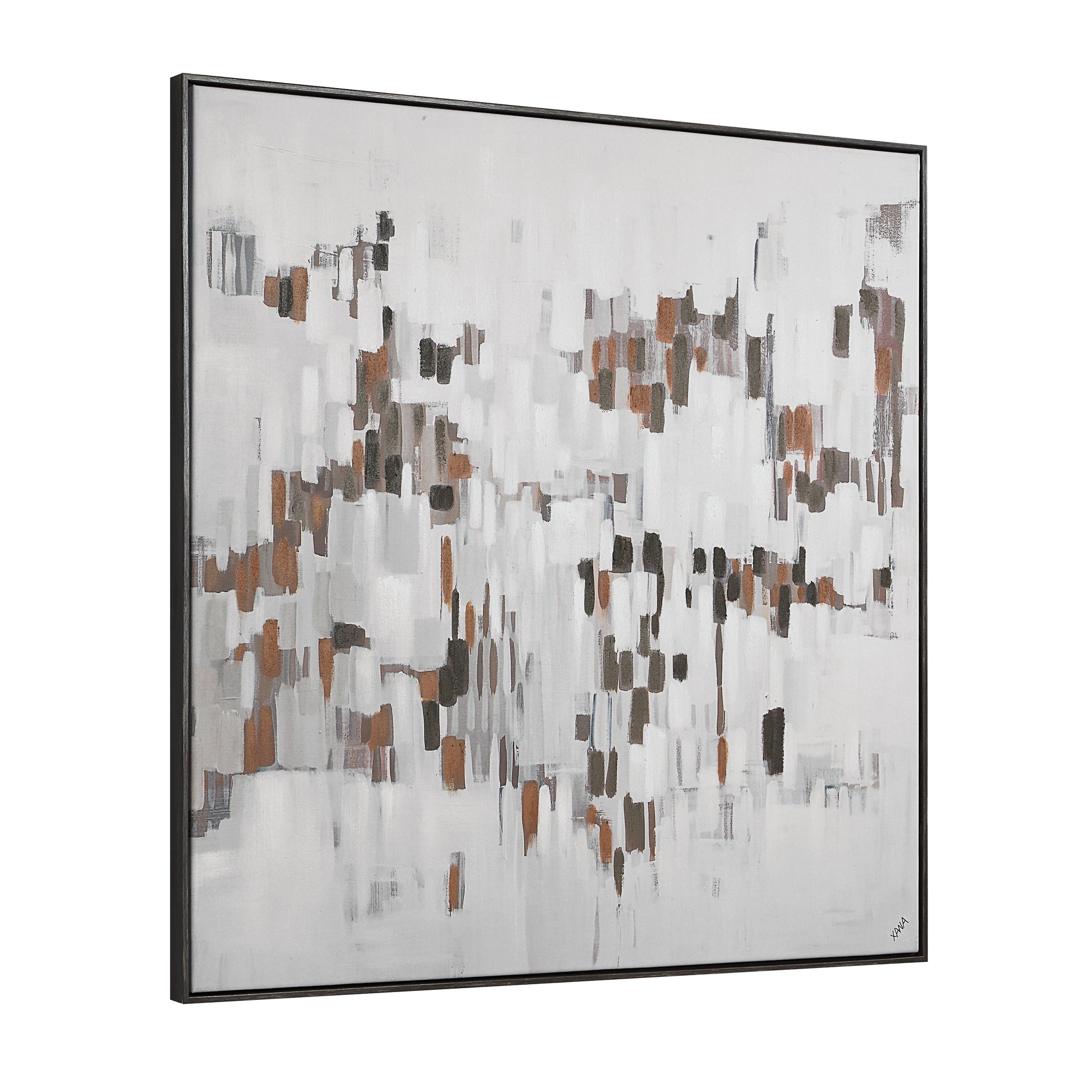 Malva 40" H x 40" W Canvas Art, Beige-Canvas Art-DECOROLALA