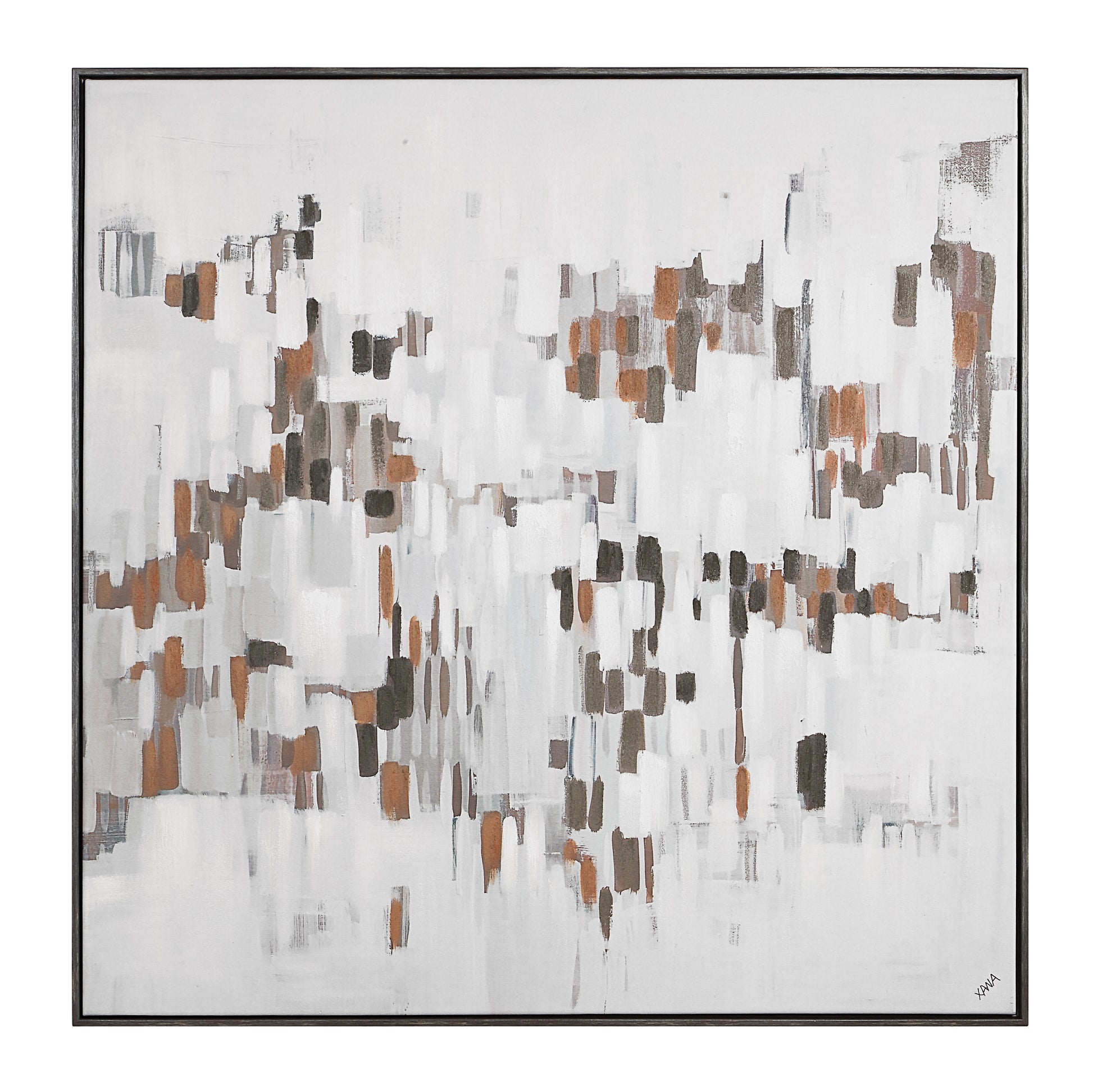 Malva 40" H x 40" W Canvas Art, Beige-Canvas Art-DECOROLALA
