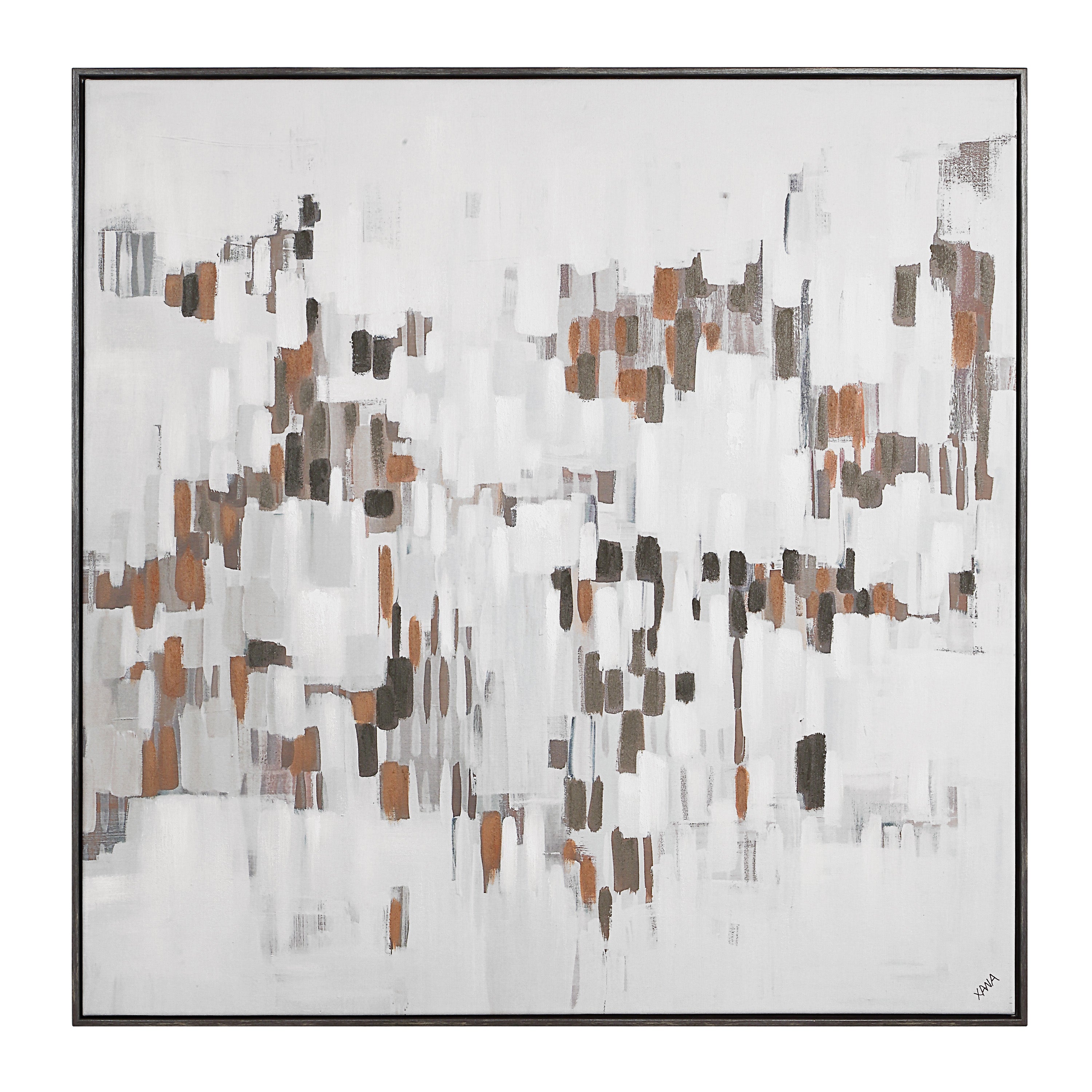 Malva 40" H x 40" W Canvas Art, Beige-Canvas Art-DECOROLALA
