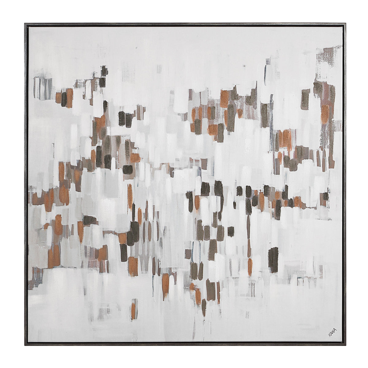 Malva 40" H x 40" W Canvas Art, Beige-Canvas Prints-DECOROLALA