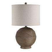 Malya 25.5" Table Lamp with Textured Brown Finish-Table Lamp-DECOROLALA