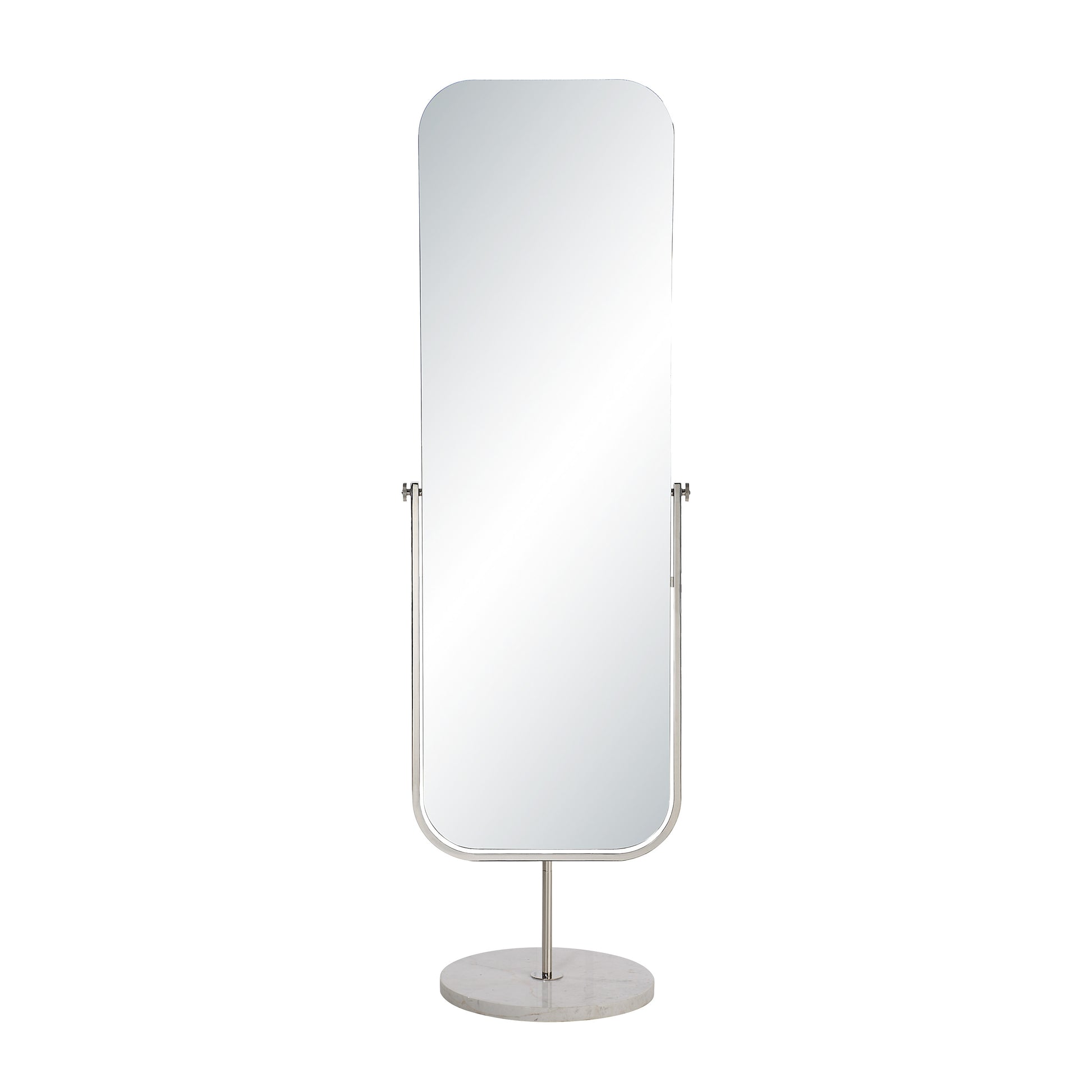 Mandra 66" H x 21" W Wall Mirror, Silver-Stand Alone-DECOROLALA