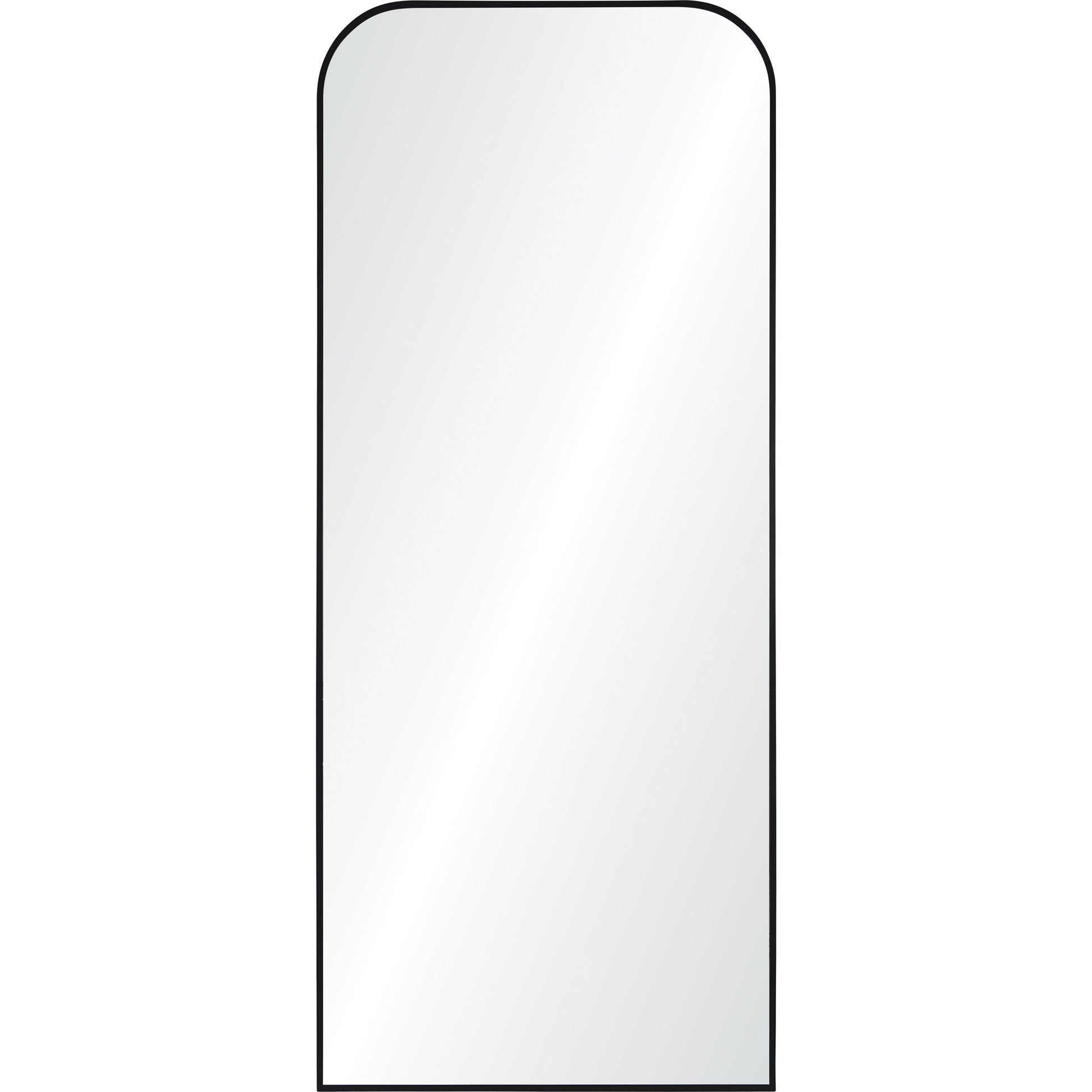 Mandret 72" Tall Irregular Full Length Mirror, Black-Full Length Mirror-DECOROLALA