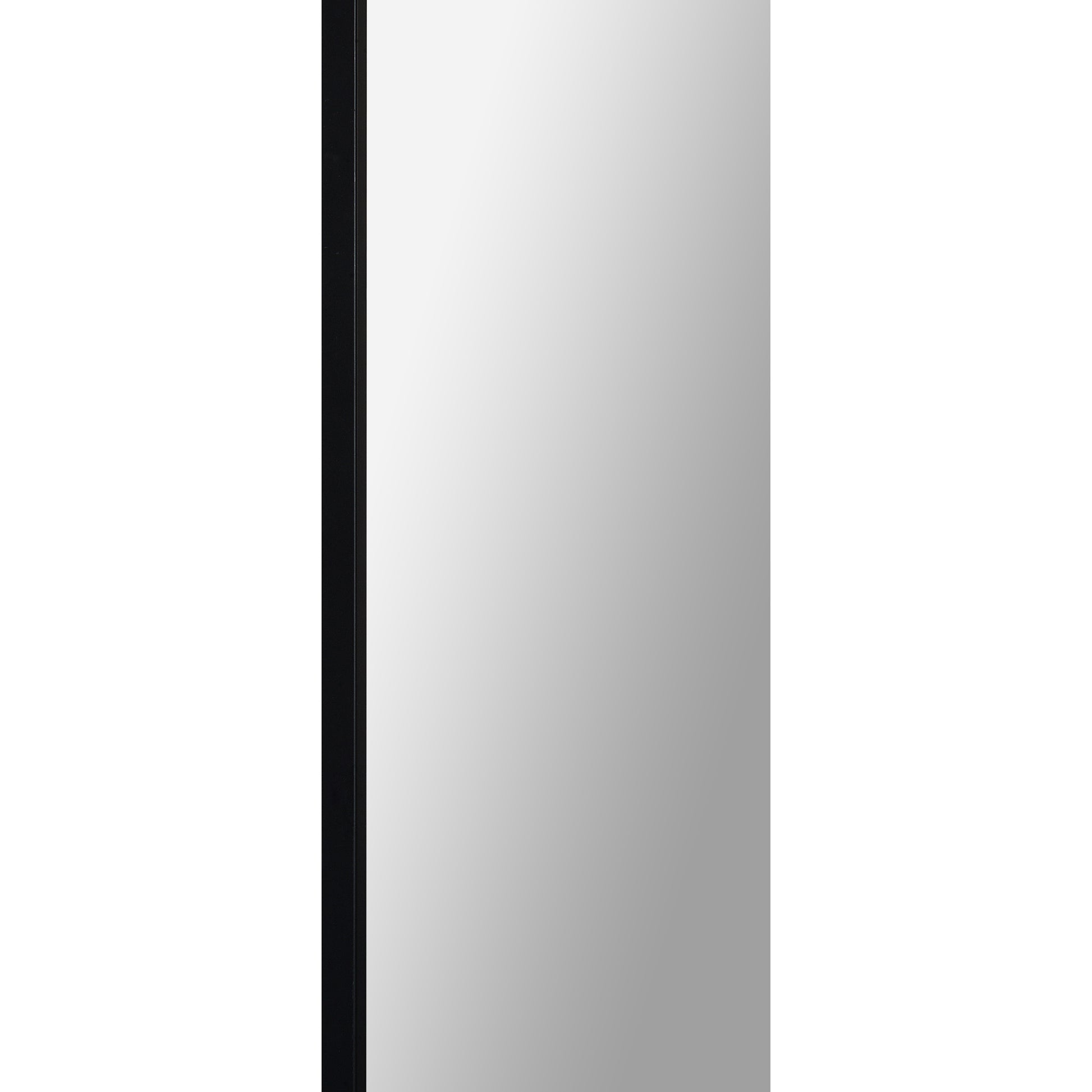 Mandret 72" Tall Irregular Full Length Mirror, Black-Full Length Mirror-DECOROLALA