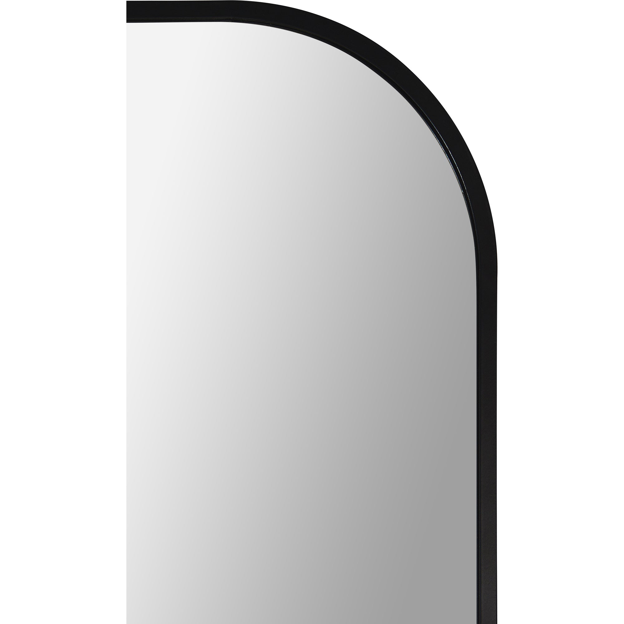 Mandret 72" Tall Irregular Full Length Mirror, Black-Full Length Mirror-DECOROLALA