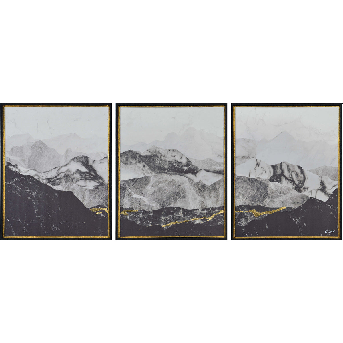 Manford 17.5" Wide Wall Art, Charcoal-Wall Art Prints-DECOROLALA