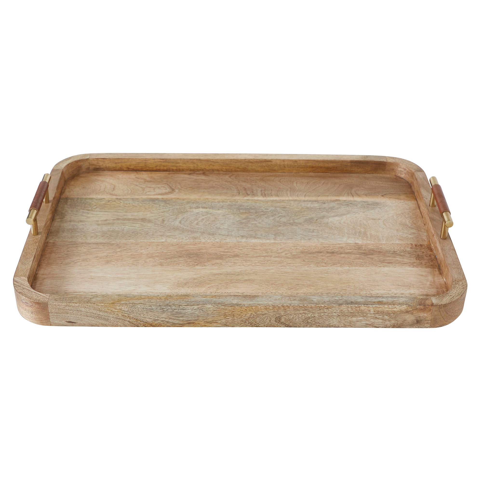 Mango Indoor Mango Wood Tray, Natural-Tray-DECOROLALA