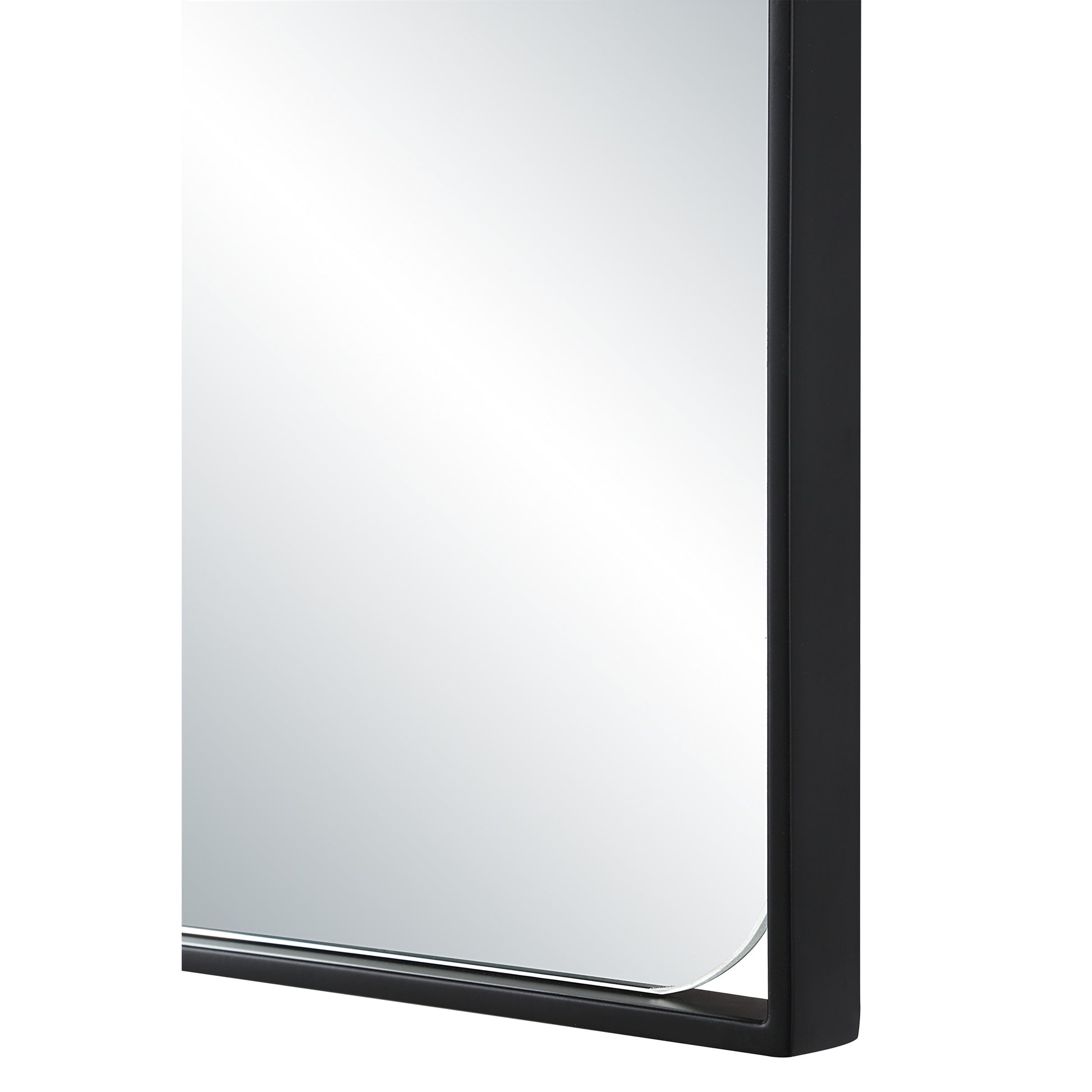Maniola 30" H x 20" W Wall Mirror, Black-Mirror-DECOROLALA