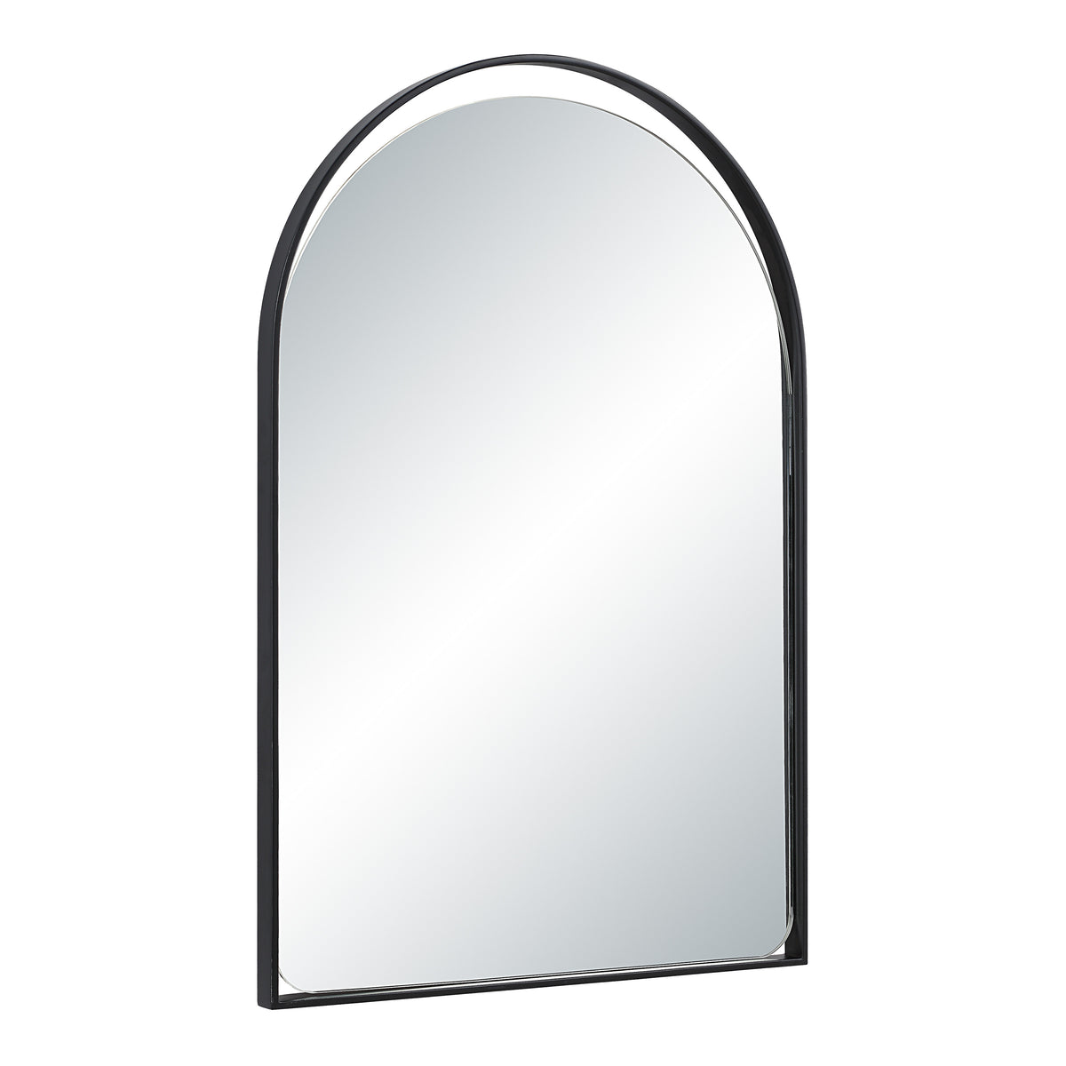 Maniola 30" H x 20" W Wall Mirror, Black-Mirrors-DECOROLALA