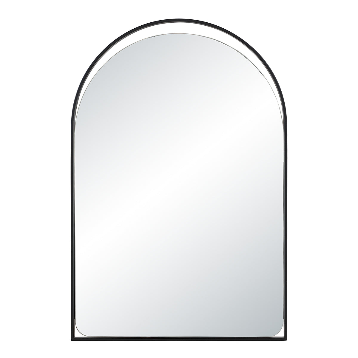 Maniola 30" H x 20" W Wall Mirror, Black-Mirrors-DECOROLALA