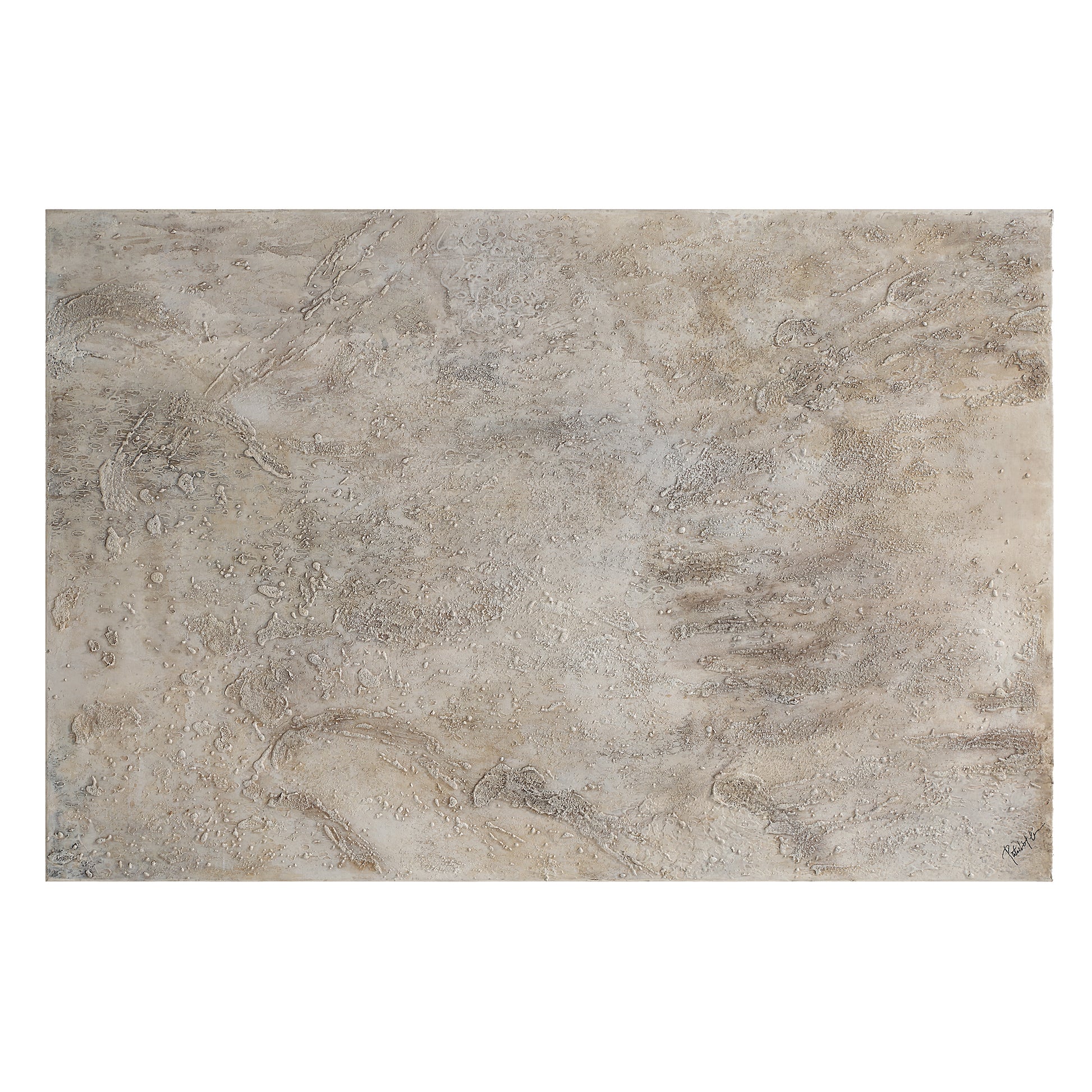 Mann 60" Wide Canvas Art, Beige-Canvas Art-DECOROLALA