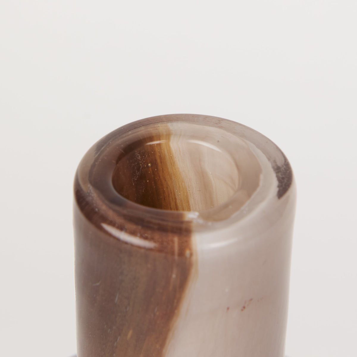 Marans Short Amber Multi-Color Glass Vase-Vase-DECOROLALA