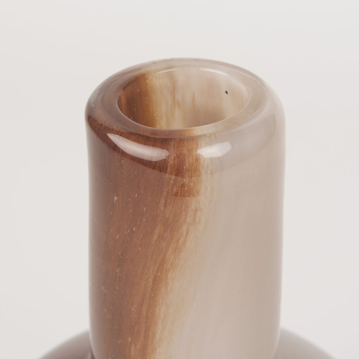 Marans Short Amber Multi-Color Glass Vase-Vase-DECOROLALA