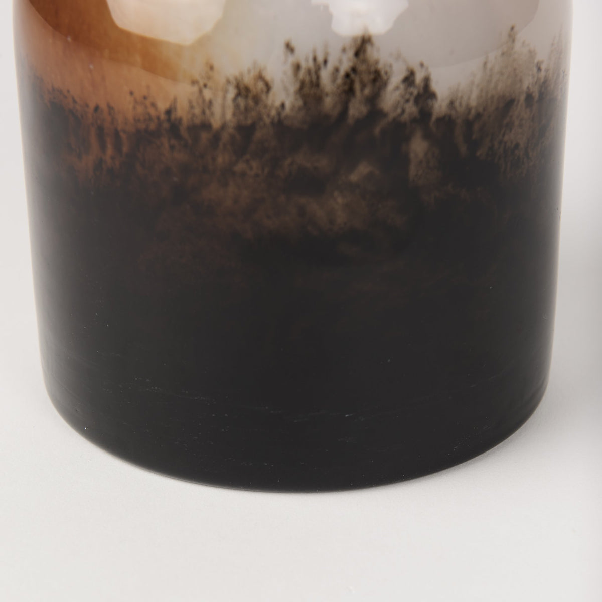 Marans Short Amber Multi-Color Glass Vase-Vase-DECOROLALA