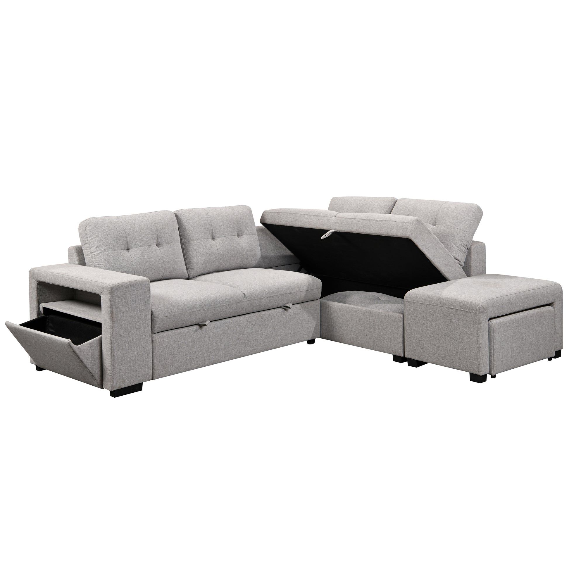 Marcella 97 in. Sleeper Sectional-Furniture > Sofas-DECOROLALA