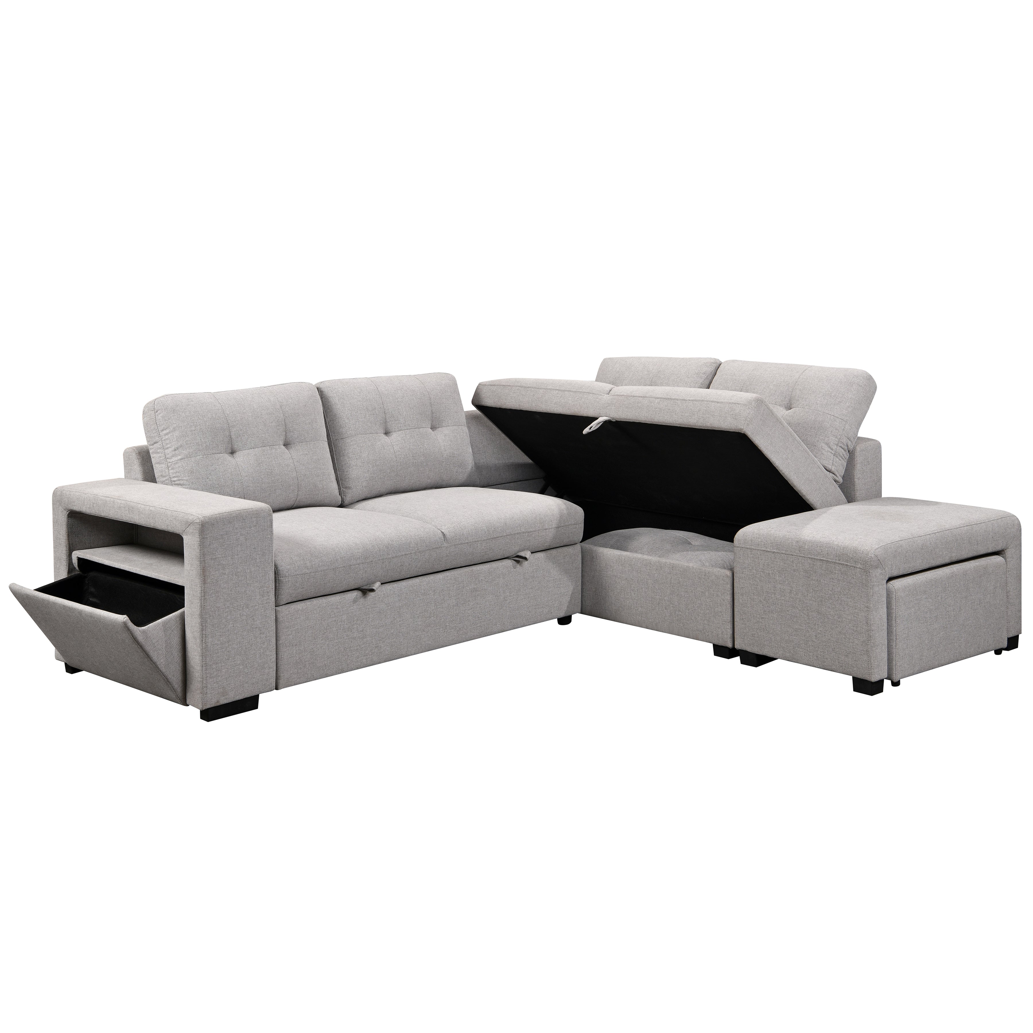 Marcella 97 in. Sleeper Sectional-Furniture > Sofas-DECOROLALA
