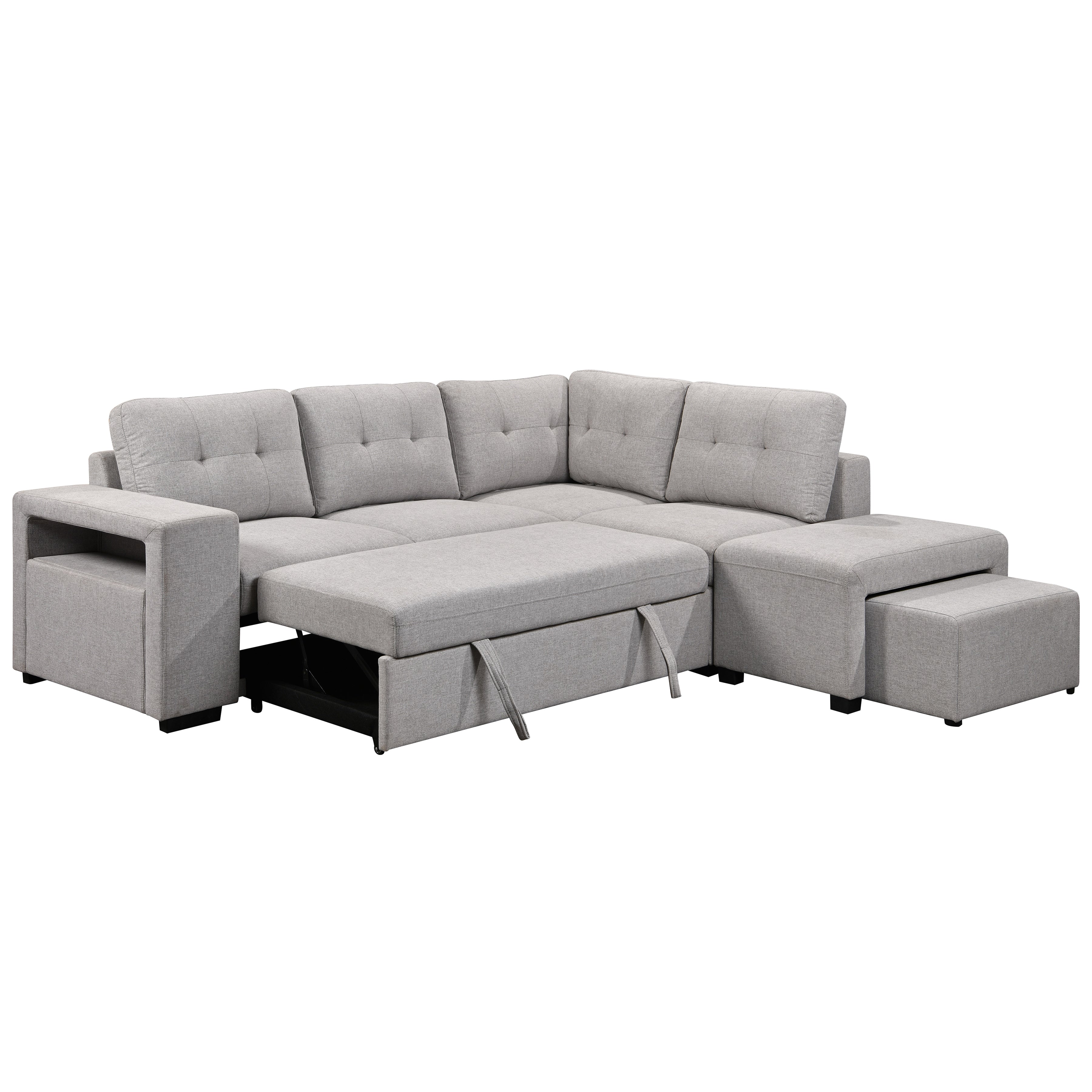 Marcella 97 in. Sleeper Sectional-Furniture > Sofas-DECOROLALA