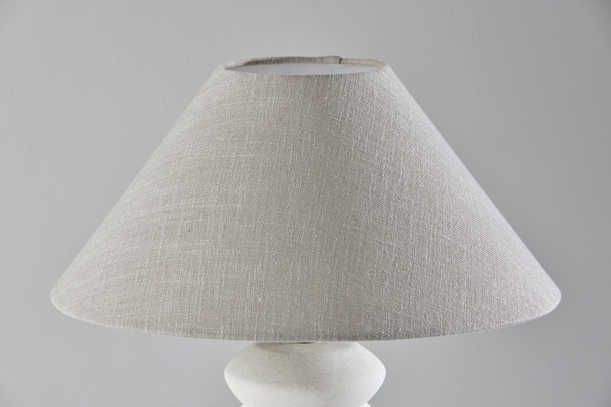 Marcey Table Lamp 25" Off-White Ceramic Taupe-Lighting-DECOROLALA