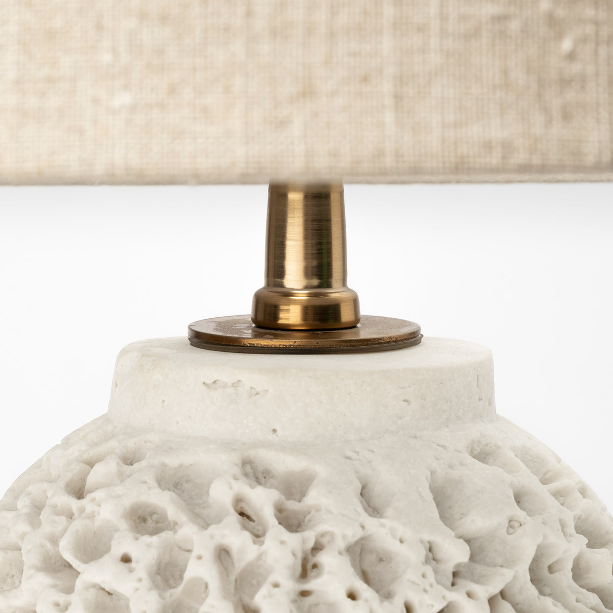 Mariam (26"H) Cream Coral-Inspired Base Table Lamp-Table Lamps-DECOROLALA