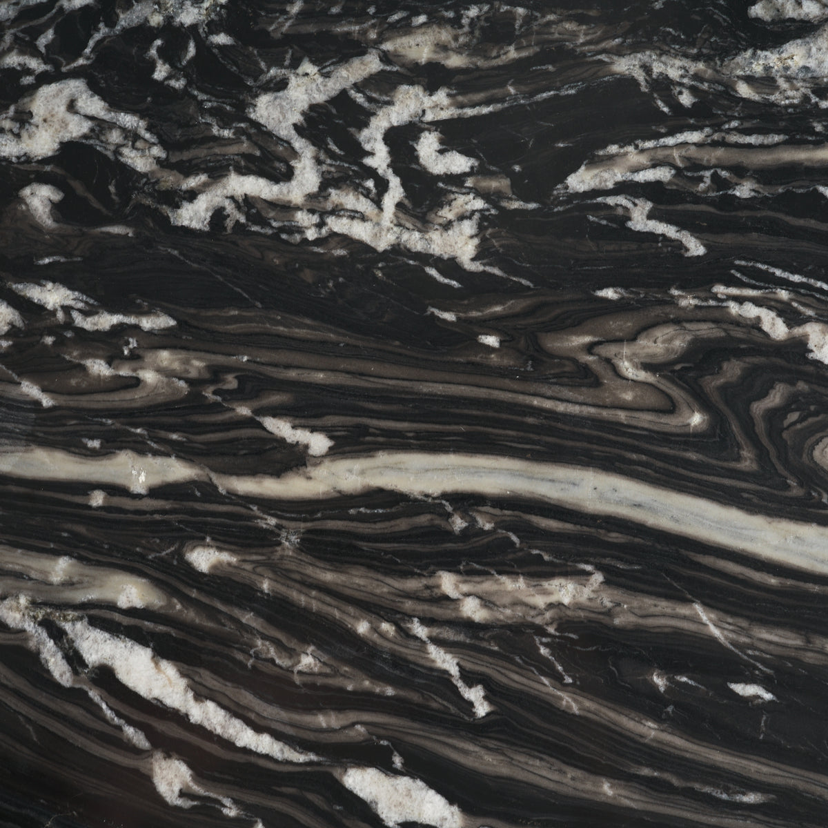 Marilyn 48" Round Pedestal Dining Table | Black Forest Marble & Black Wood | Seats 4-Dining Tables-DECOROLALA